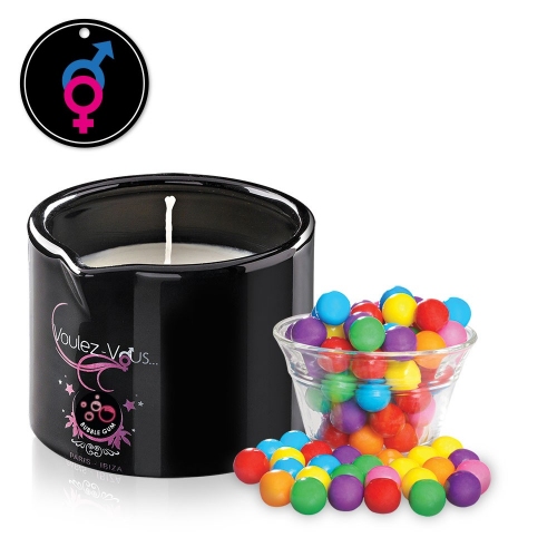 Massage candle BubbleGum - ALLUME-MOI by Voulez-Vous...