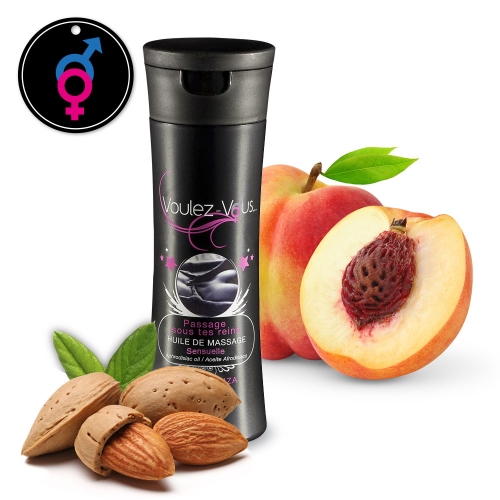 Massage oil PASSAGE SOUS TES REINS Sensuelle - Almonds - Peach